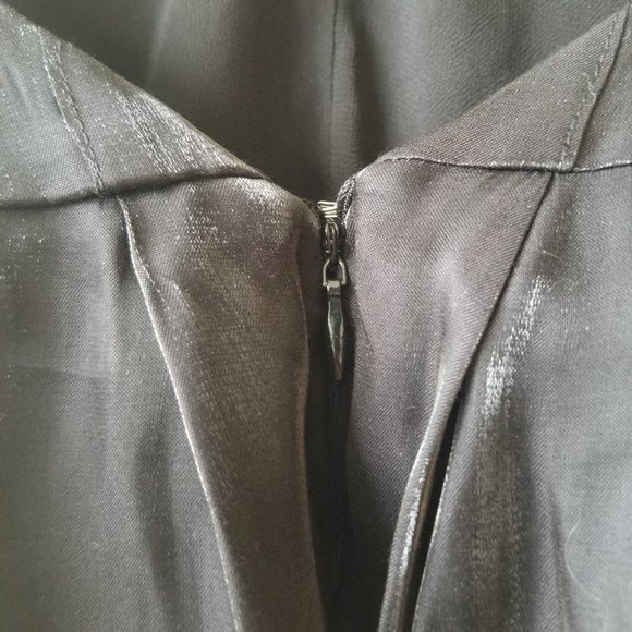 H&M Women's Black Metallic Low Back Cami, Size 2 - Picture 4 of 8